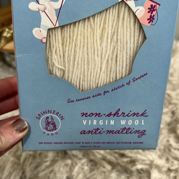 Vintage Spinnerin Soaker Knit Or Crochet Kit To Create A Wool Diaper Cover - Picture 9 of 17